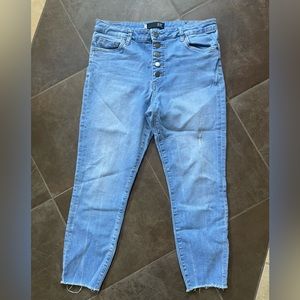 Kut From the Kloth High Rise Cropped Cut Off Jeans- 10